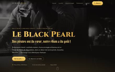 Le Black Pearl — rebuilt homepage