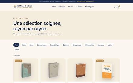 La Maison de la Bible — catalogue page
