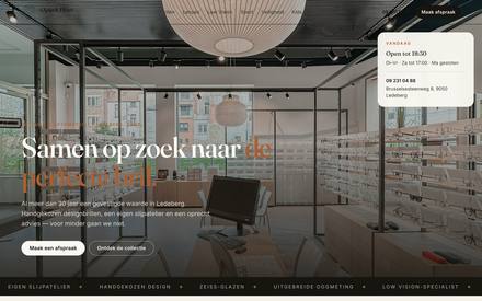 Optiek Hoet — rebuilt homepage