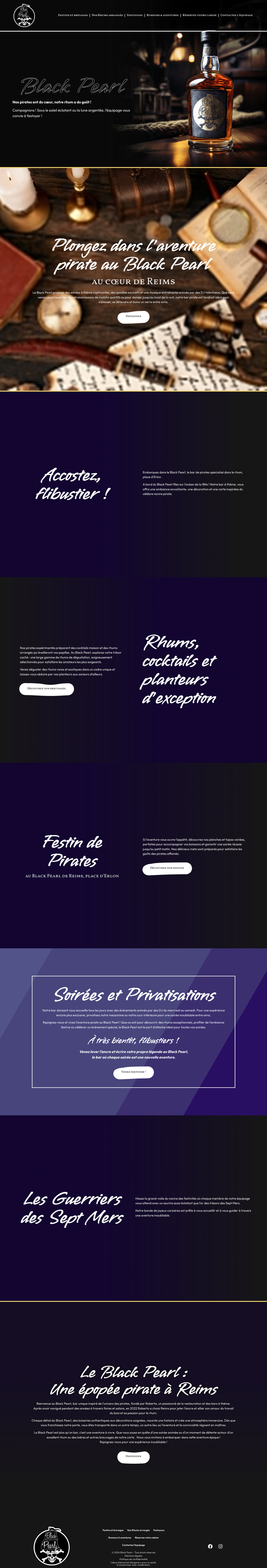 Le Black Pearl — original site before rebuild