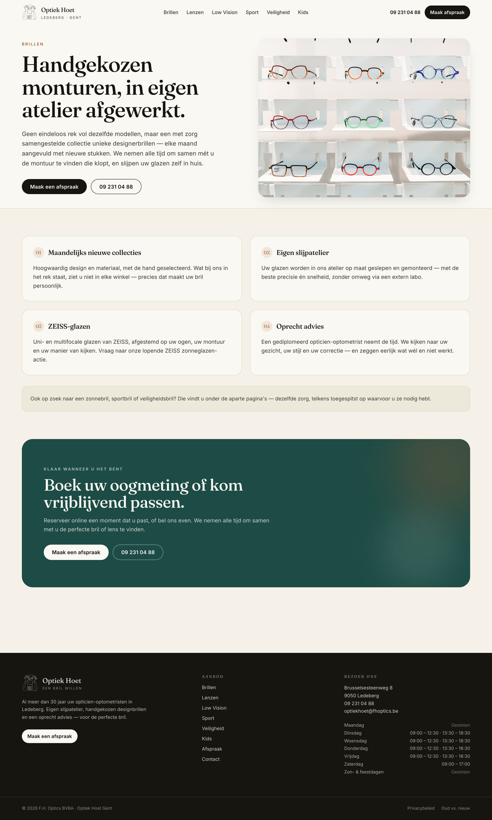 Optiek Hoet — brillen page